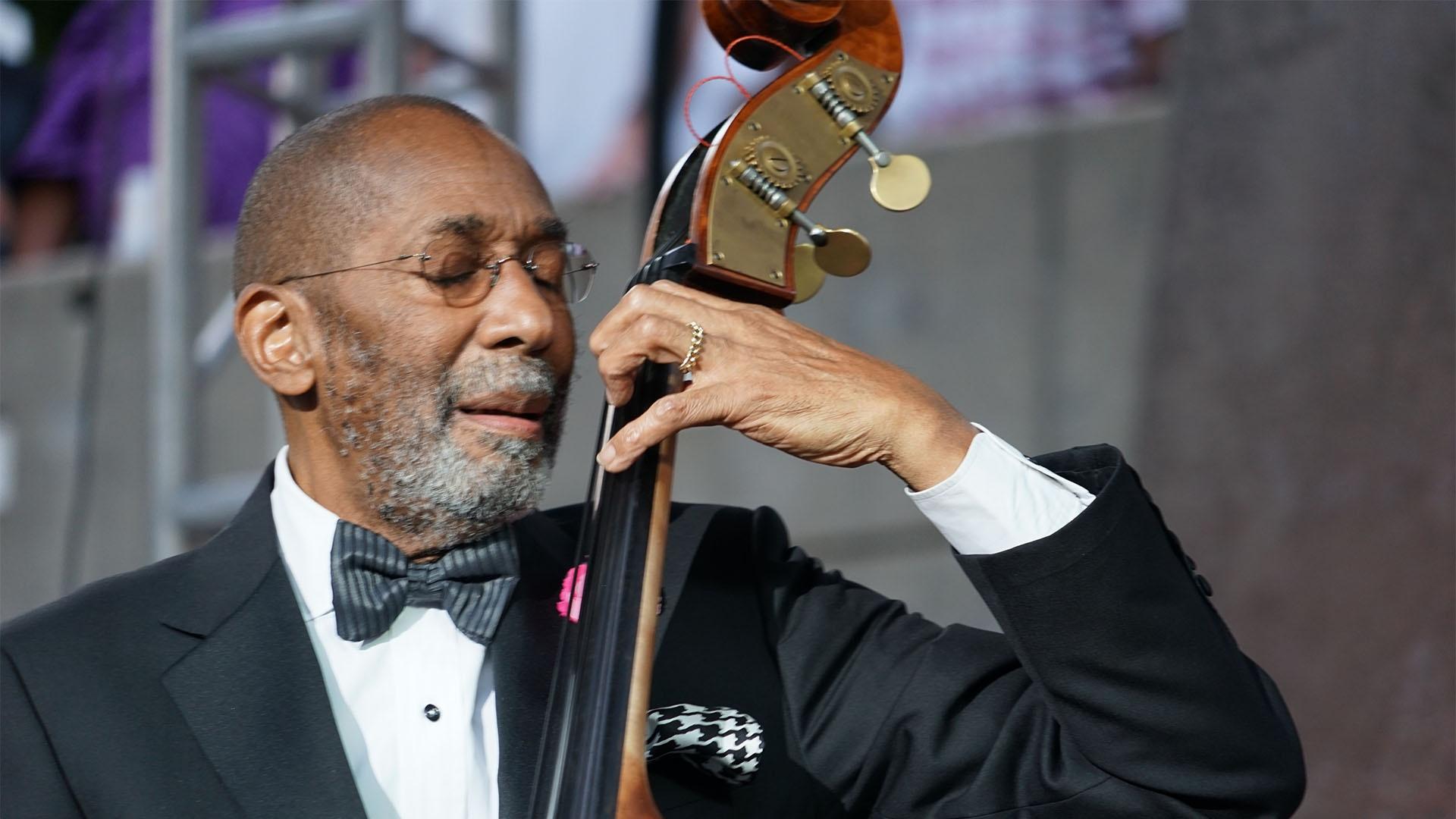 Image of Ron Carter at the Detroit Jazz Festival.