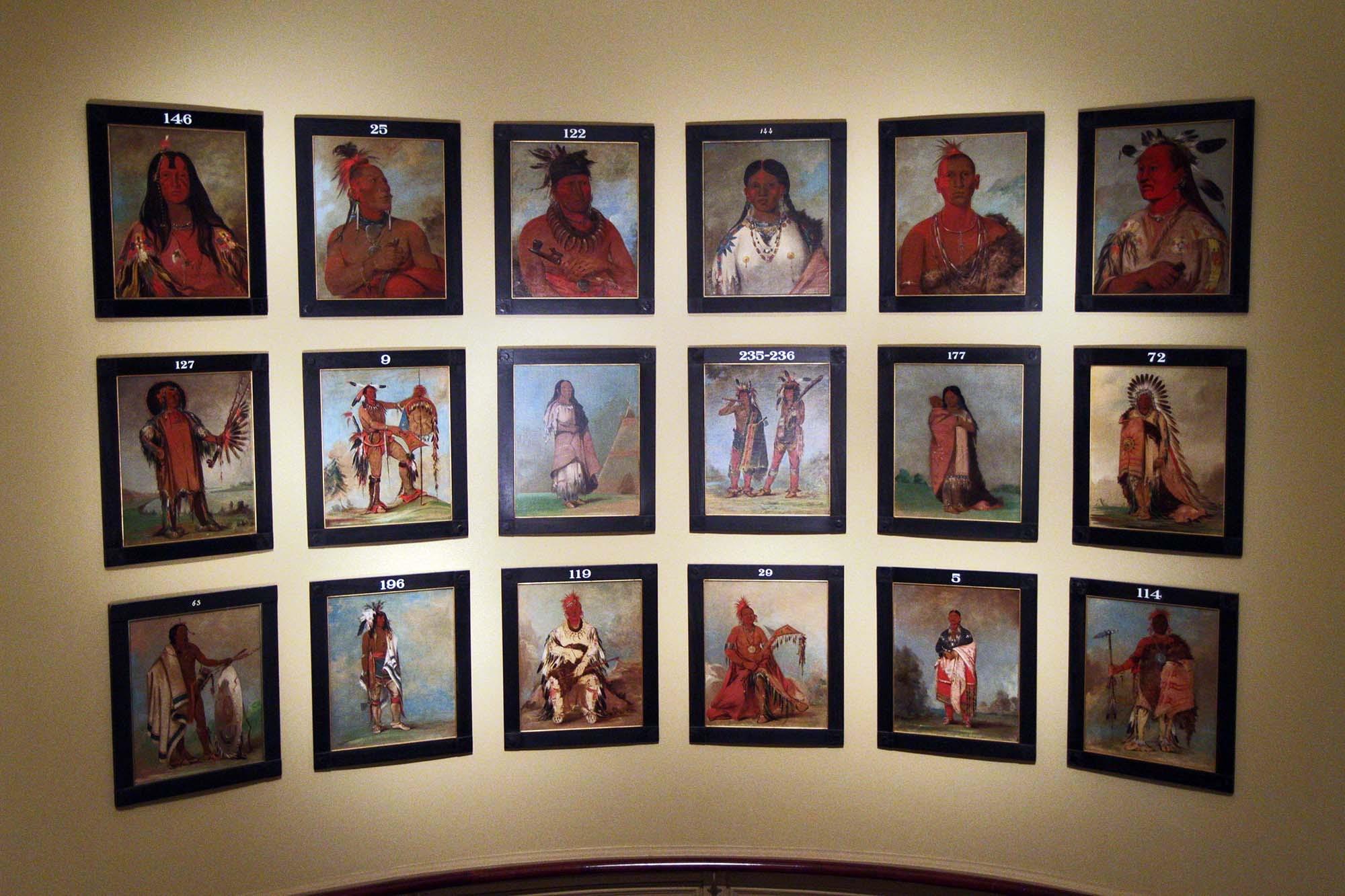 Portraits of Native Americans by George Catlin