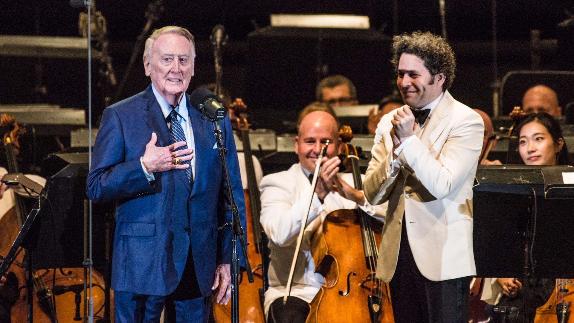 Image of Vin Scully and Gustavo Dudamel