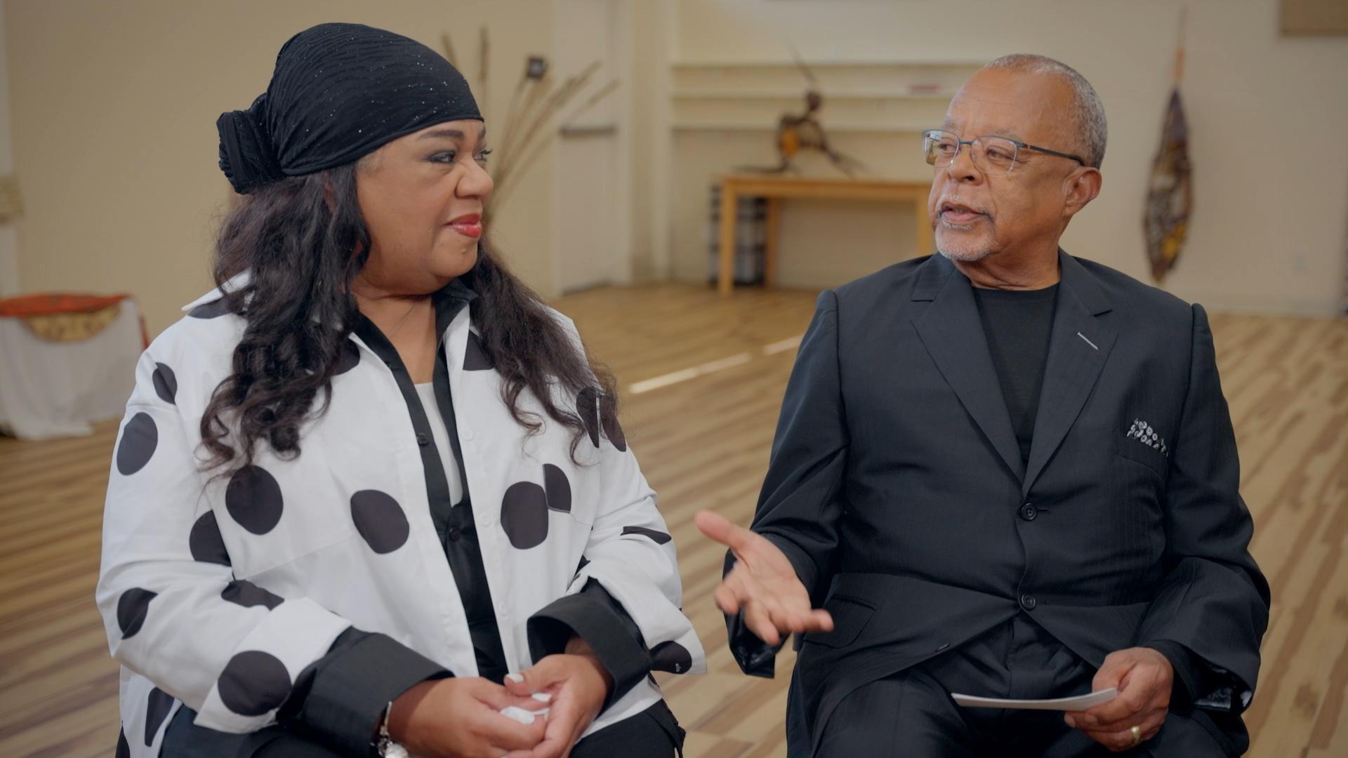 Henry Louis Gates, Jr. speaking with Lynette Hawkins-Stephens during an interview for GOSPEL