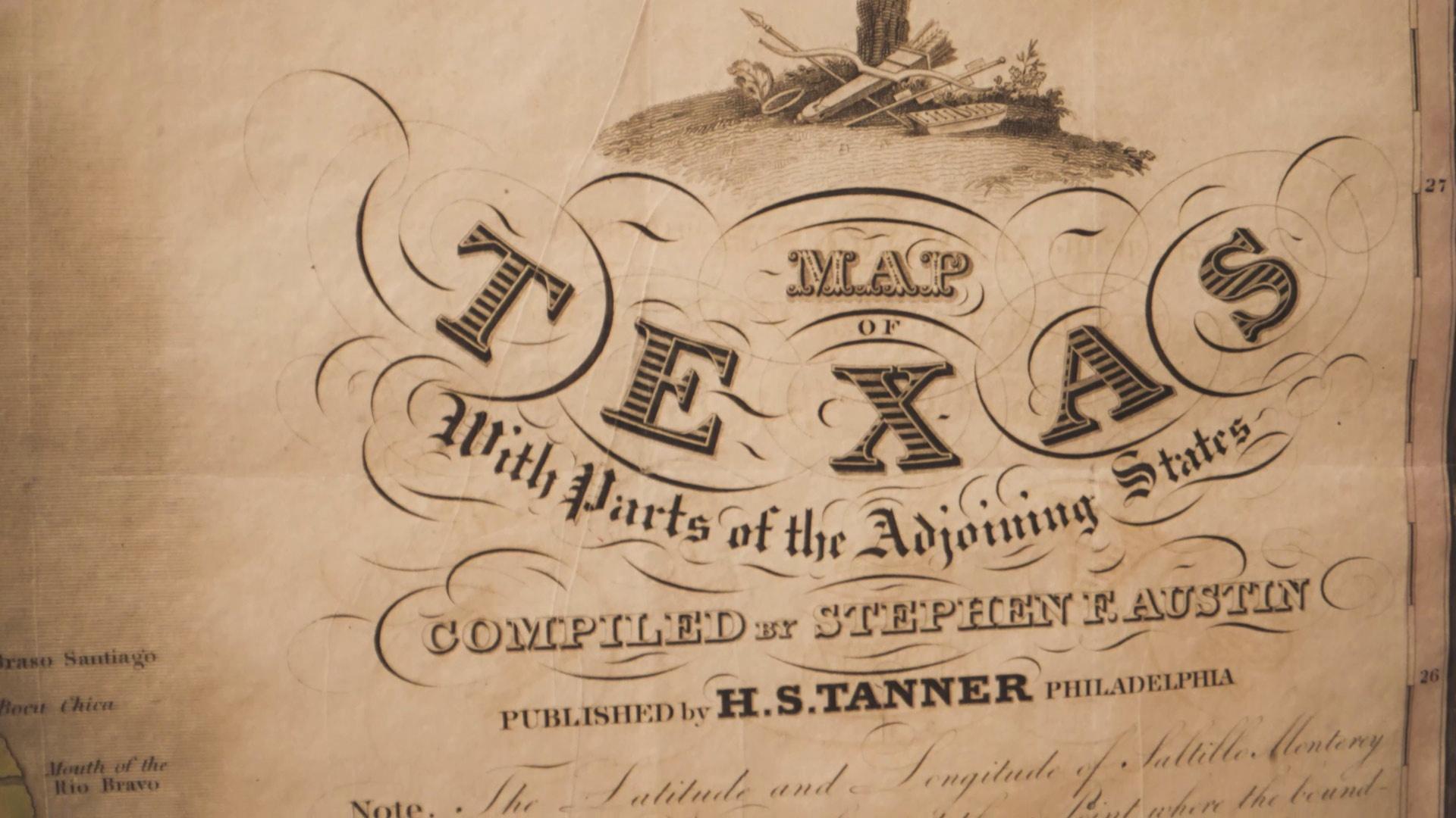 early map of texas