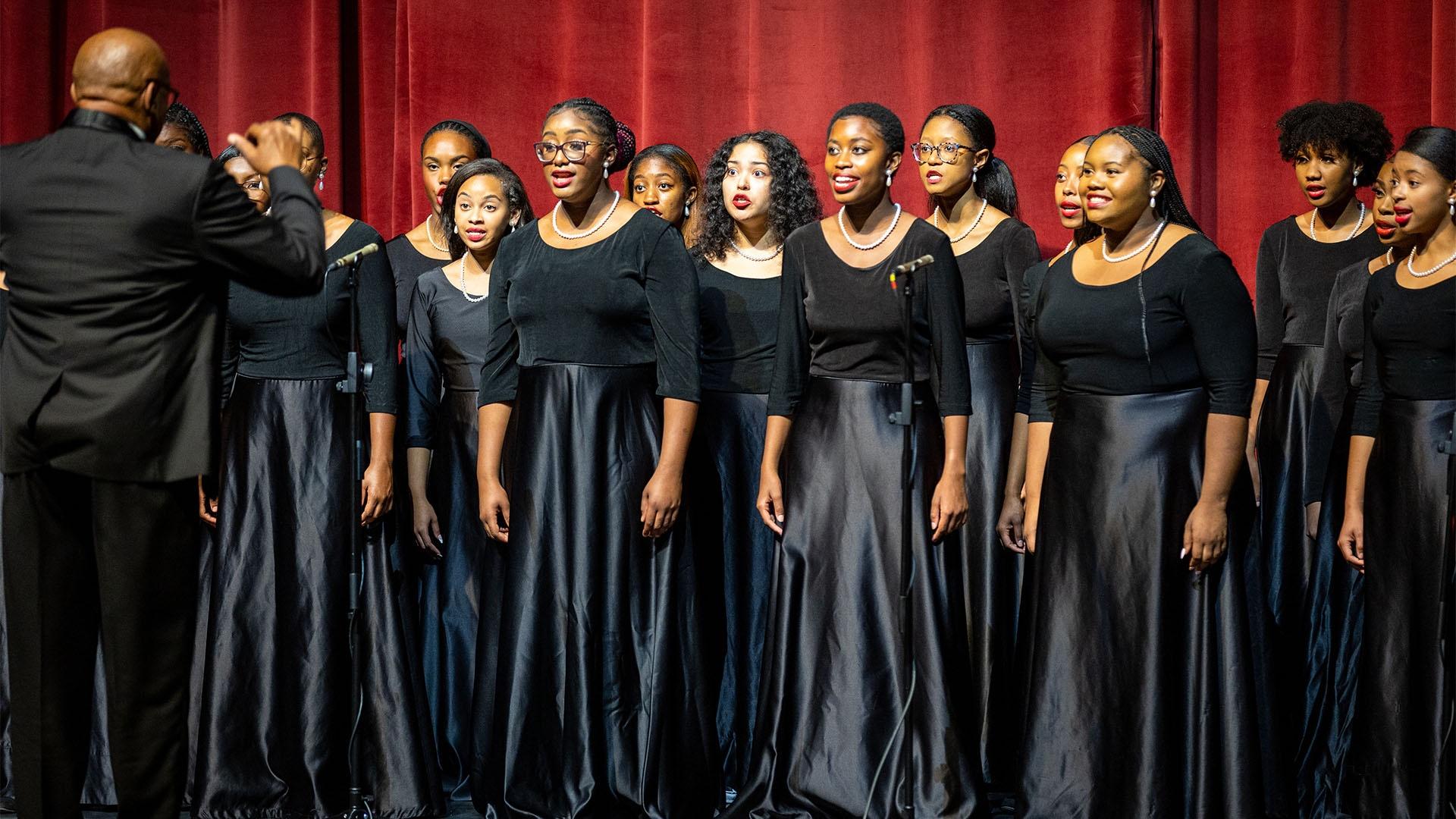 Spelman College Glee Club at Strand Theater in Marietta Georgia.