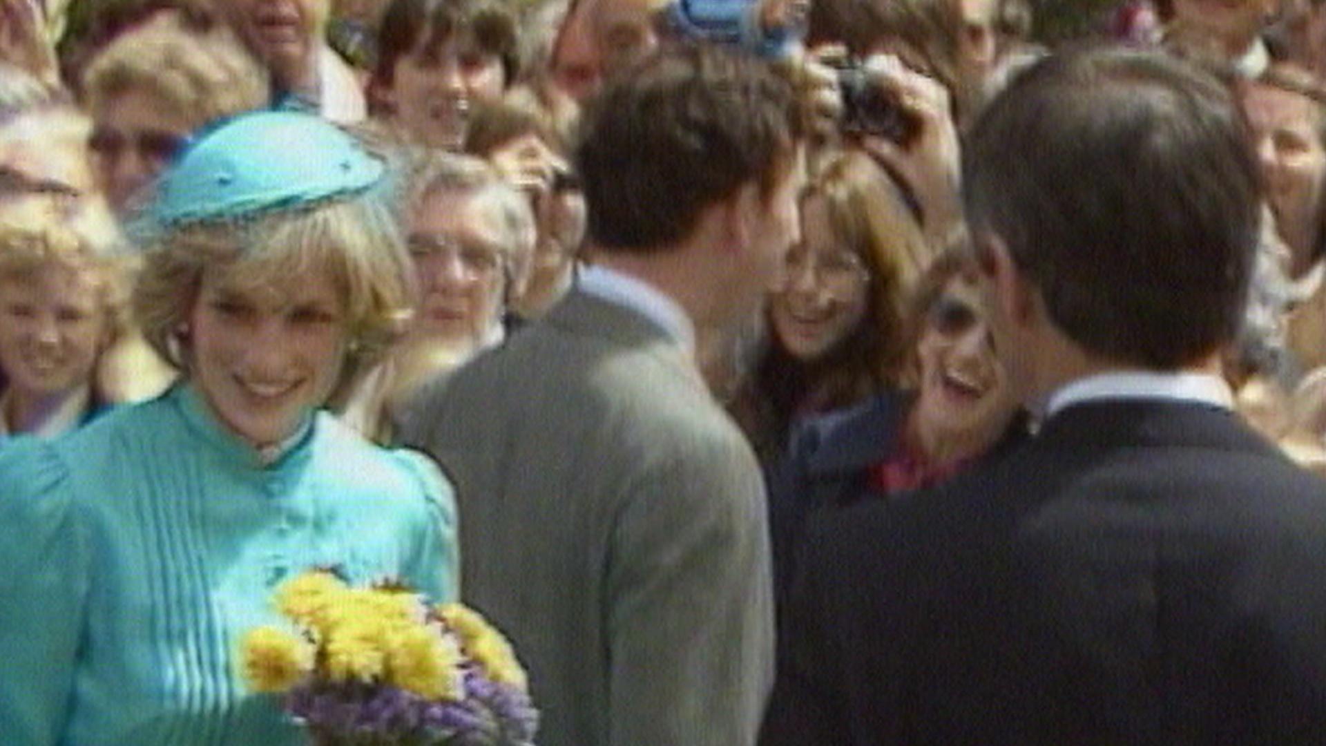 Princess Diana's first international trip to Australia, 1983.