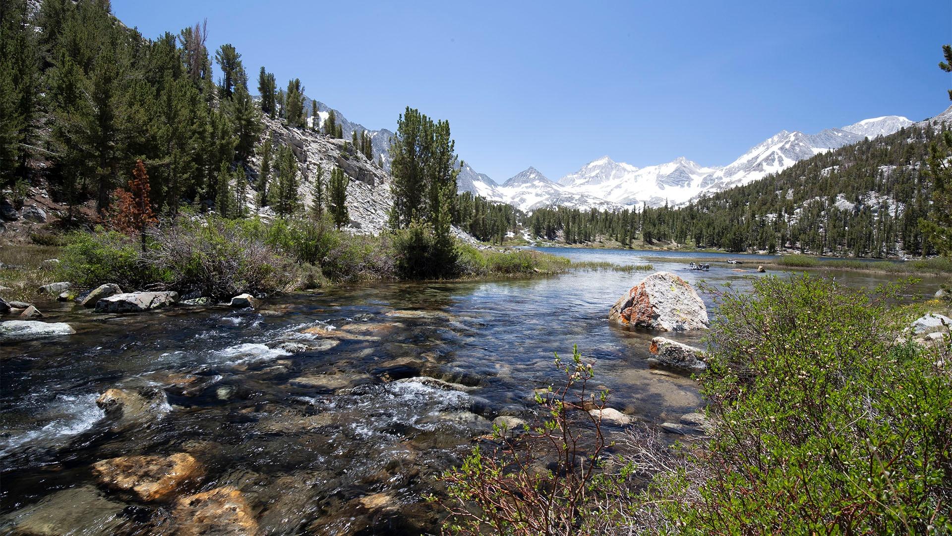 Rock creek in Sierra Nevada Range, California