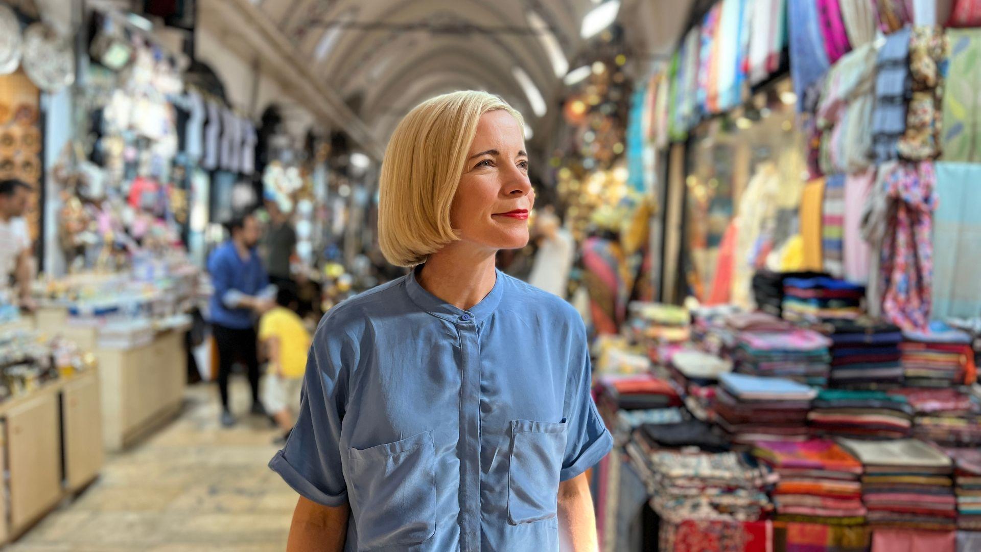 Lucy in the Grand Bazaar, Istanbul.
