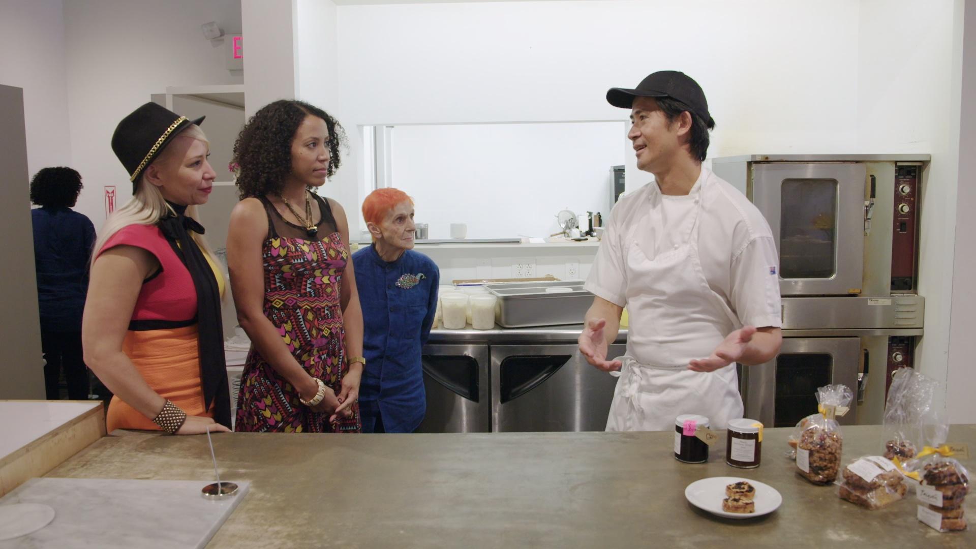 Carol and L’Oréal visit the kitchen at FRIEDA, a local Philadelphia cafe that aims to bring generations together.