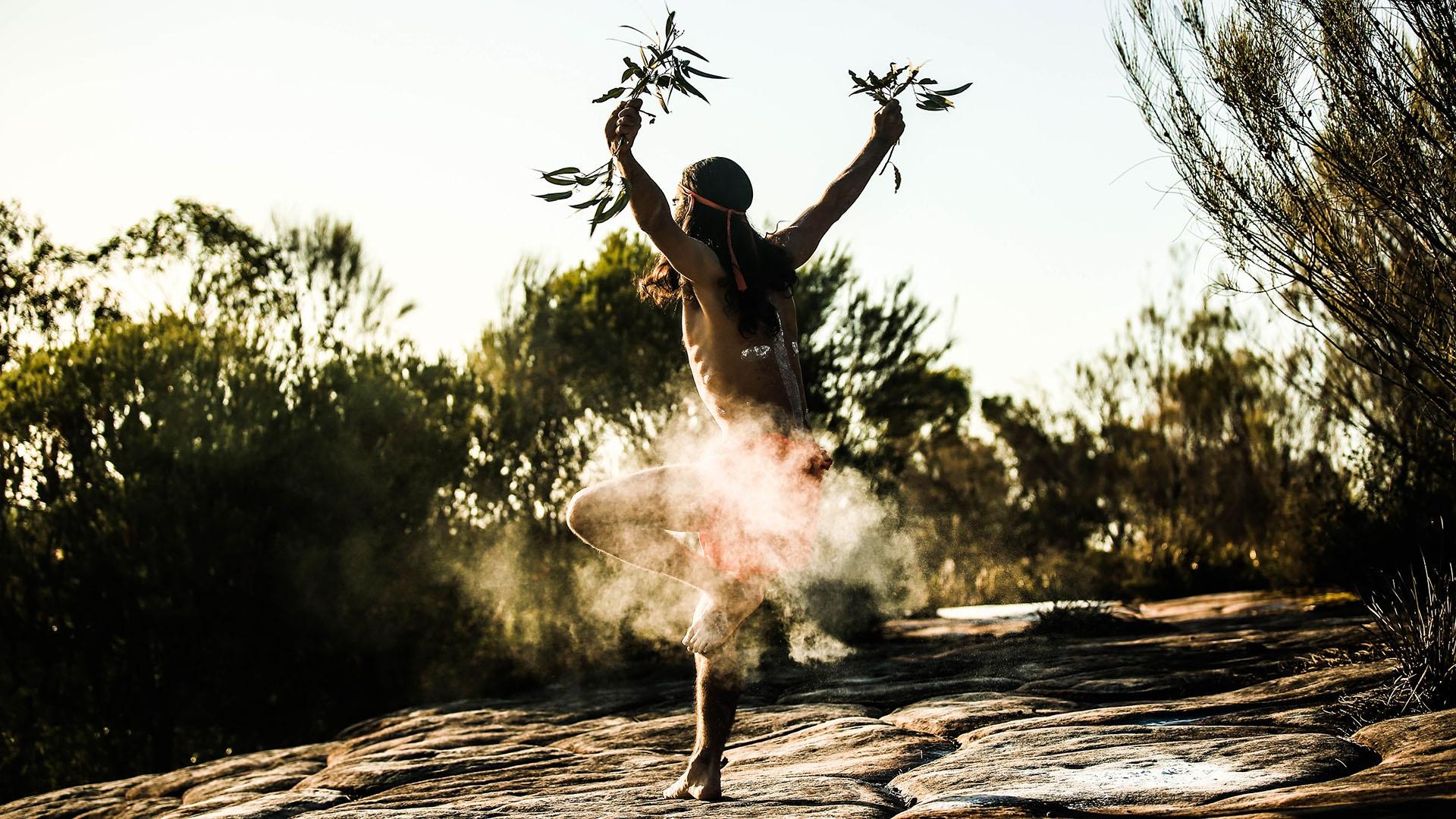 Image of indigenous dancer.