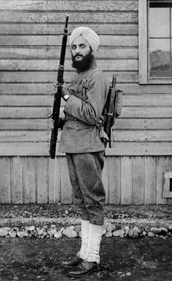 Bhagat Singh Thind as a young man in U.S Army uniform