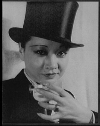 Anna May Wong in top hat