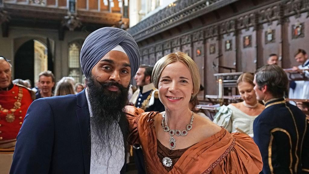 Jasdeep Singh and Lucy Worsley