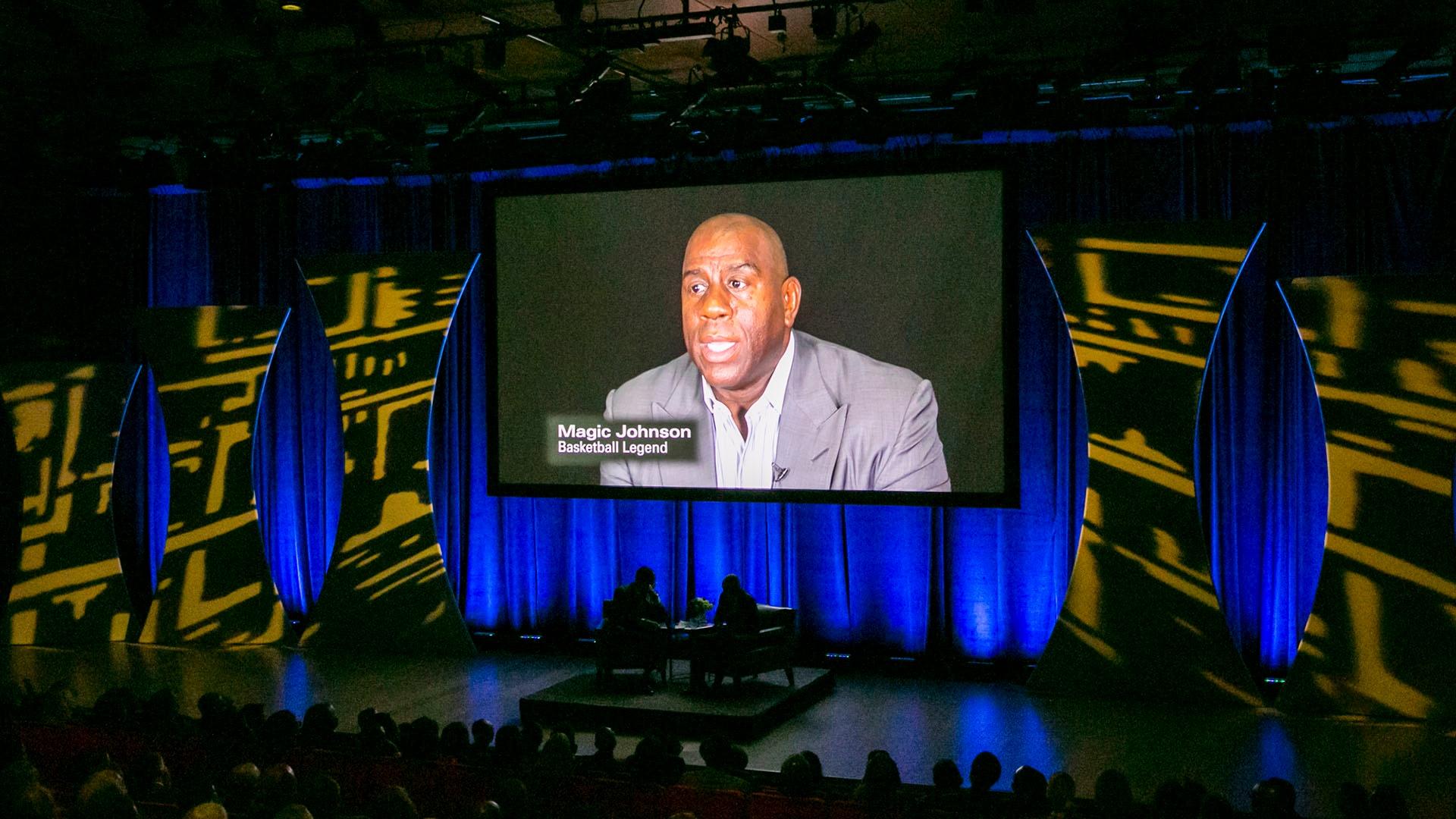 A video appearance from Earvin "Magic" Johnson Jr.