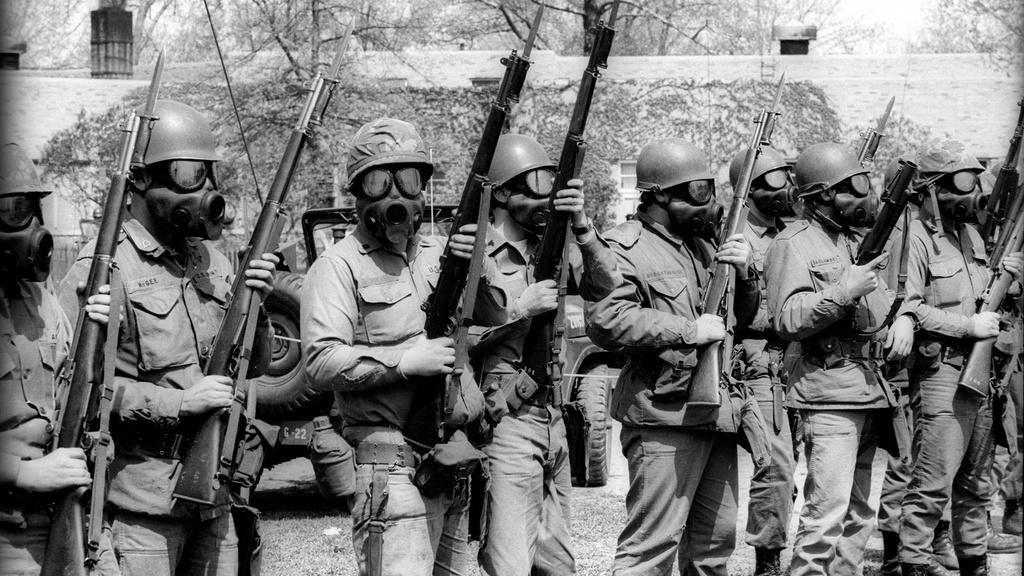 May 4, 1970, the Ohio National Guard at Kent State.