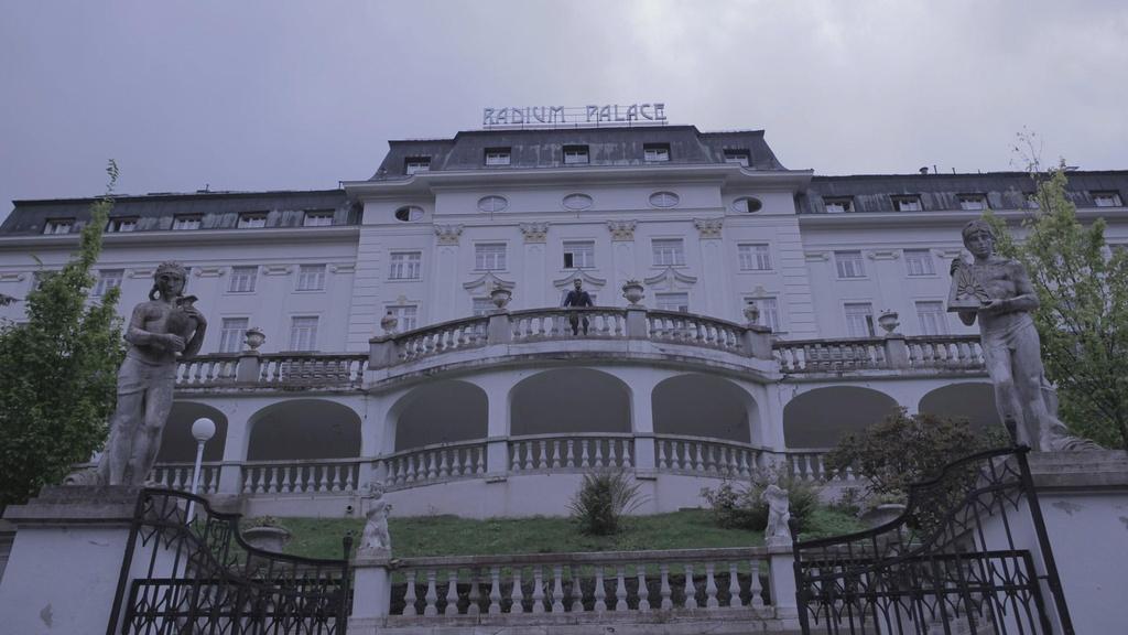 The Radium Palace, a health spa, in Jachymov, Czech Republic.