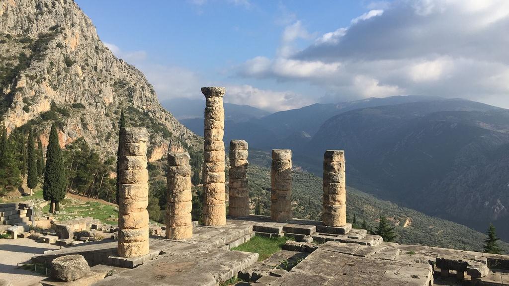 A view from Delphi, home to the oracle of Apollo.