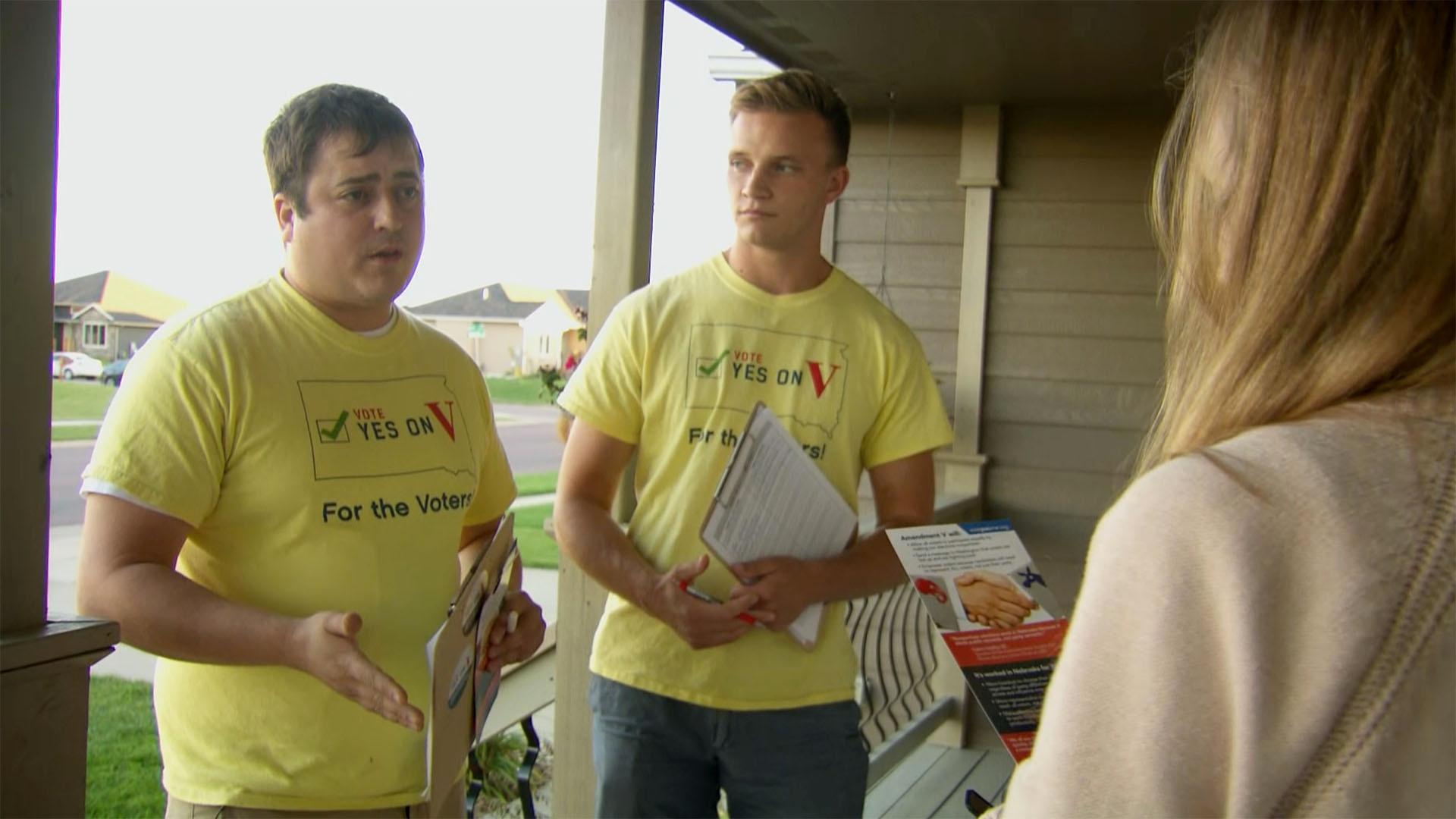Image of canvassers in South Dakota.