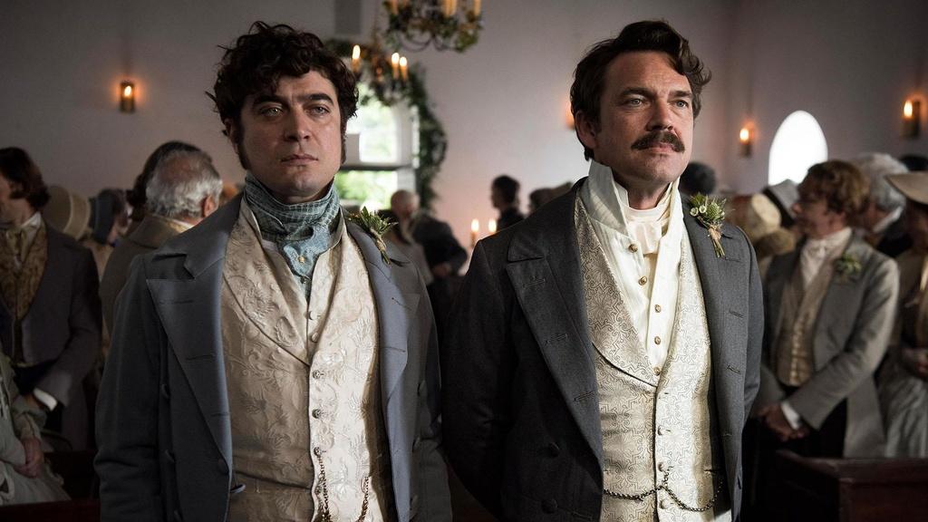 Count Fosco (Riccardo Scamarcio) and Sir Percival Glyde (Dougray Scott)