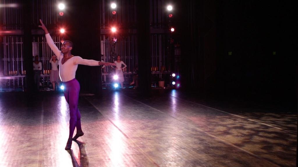 Fredrick Davis performs lead in Alvin Ailey's "The Lark Ascending."