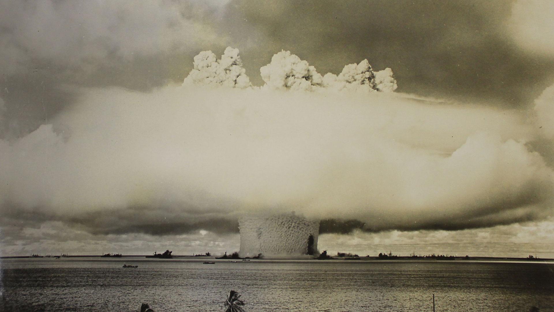 The Baker Day explosion, part of Crossroads Atomic Testing.