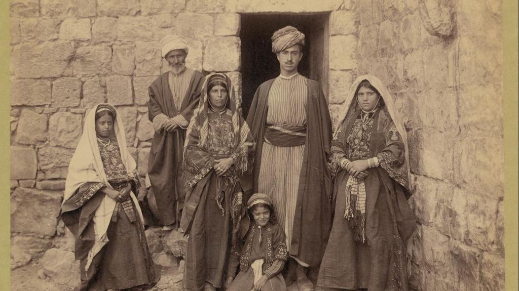 An Arab family of Ramallah, 1900-1910.