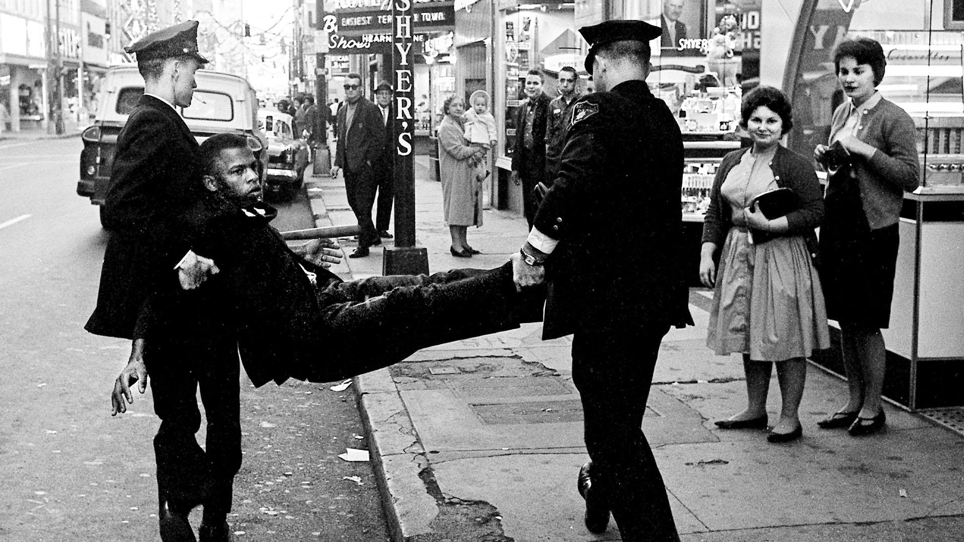 Lewis arrested in Nashville, 1961.
