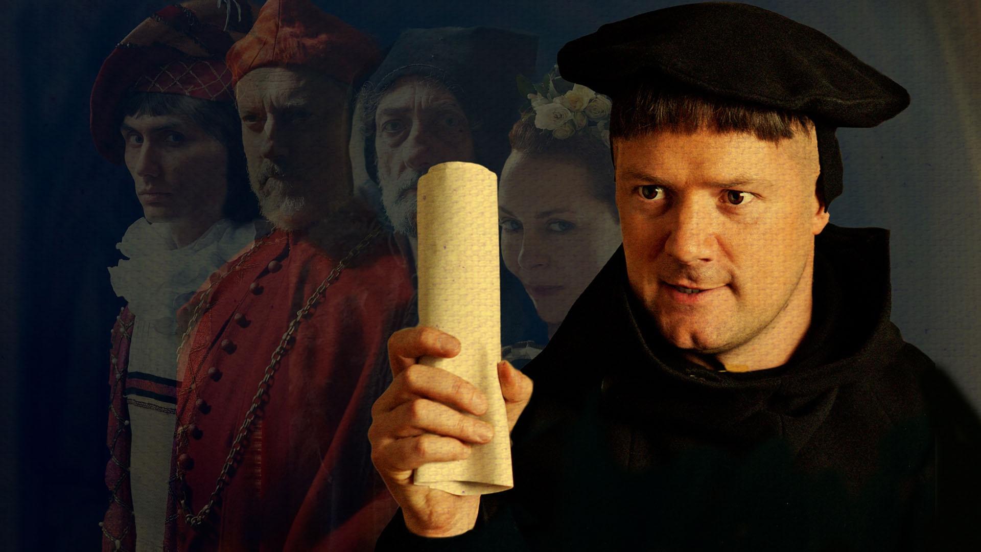 Padraic Delany as Martin Luther.