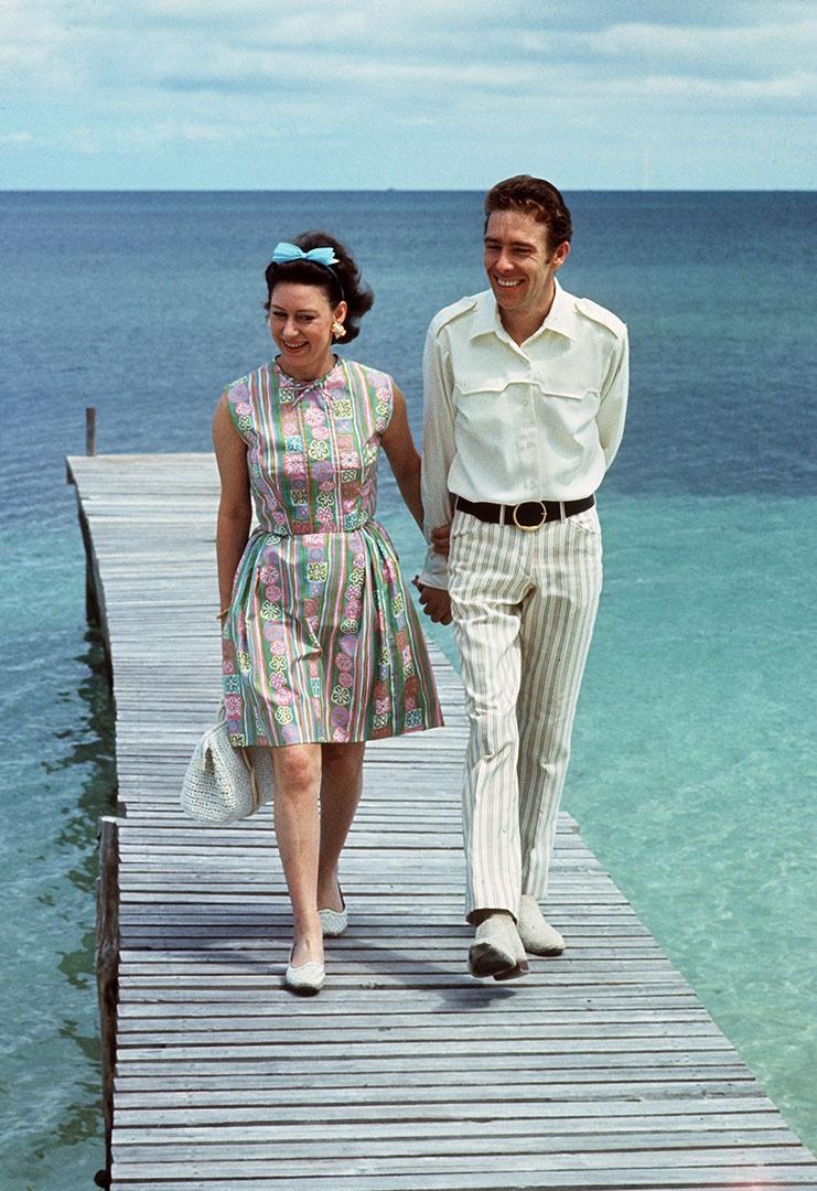 Princess Margaret and Lord Snowdon in the Bahamas.