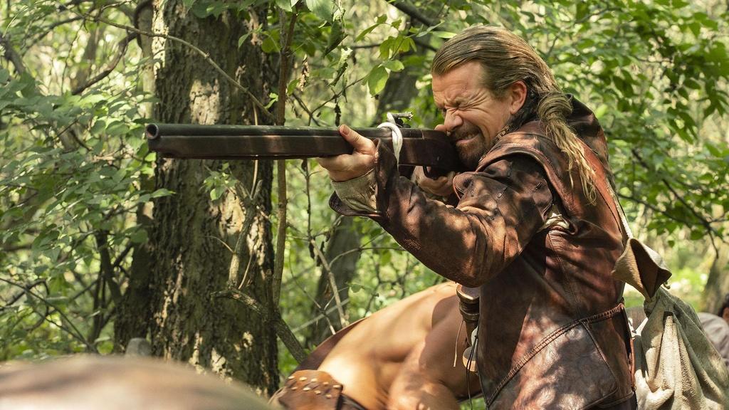Henry Sharrow fires his gun at the Pamunkey.