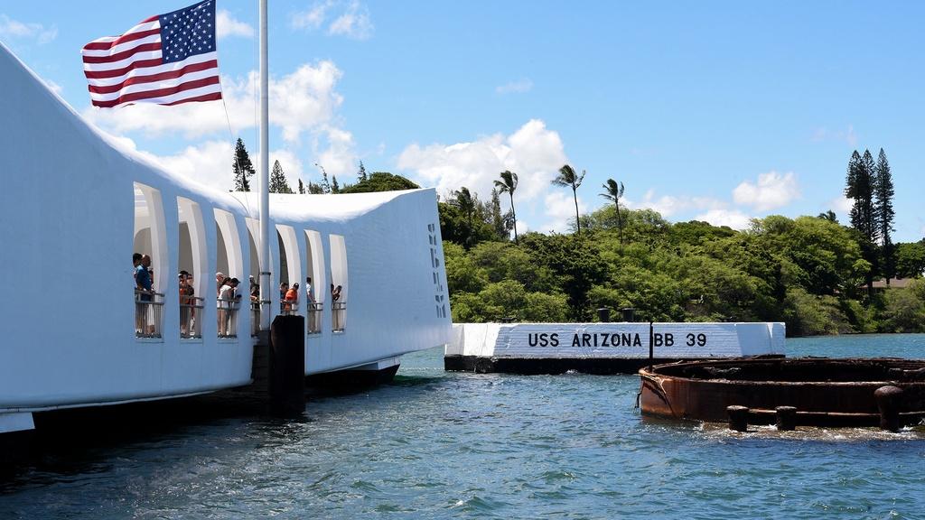 Exterior shot of the memorial.