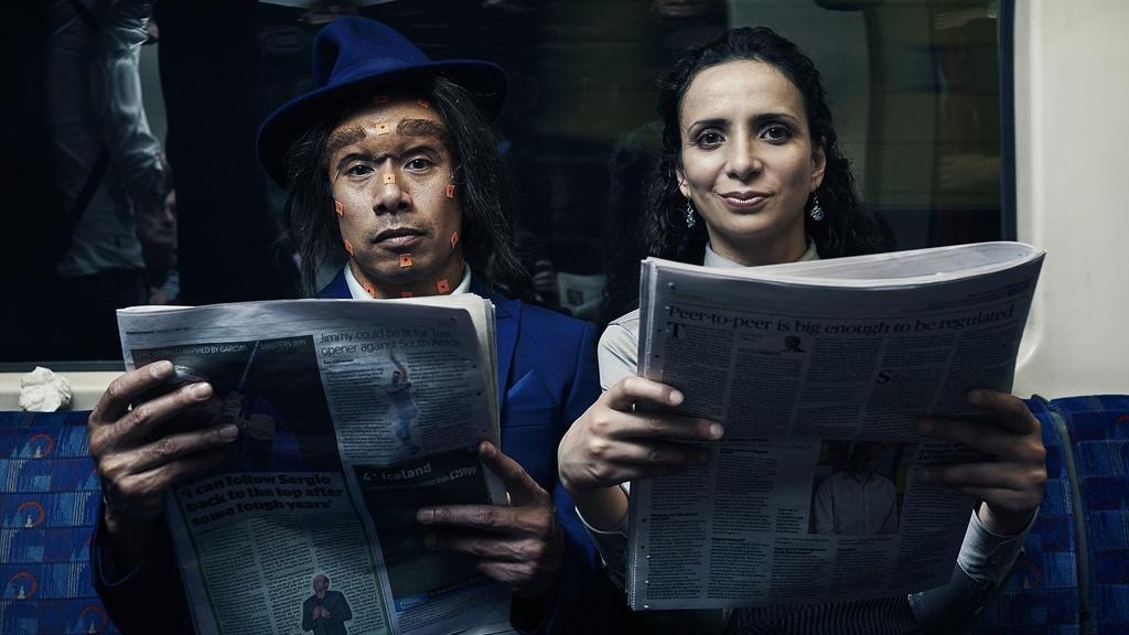 Ella Al-Shamahi (host) and Nick Kellington (actor)