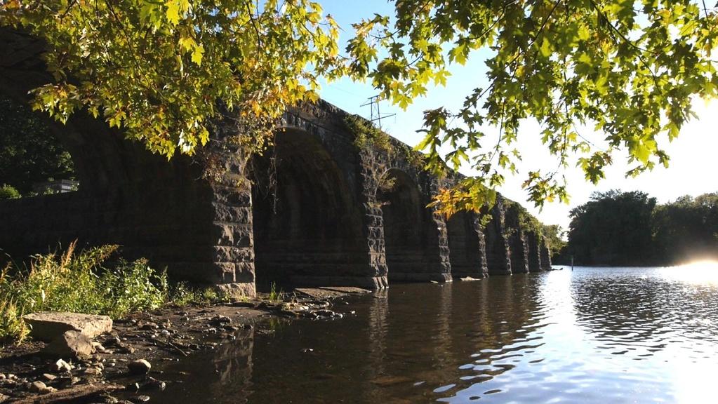 The remains of the Erie Canal’s Richmond Aqueduct.
