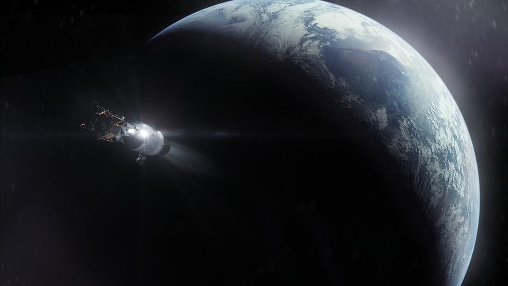 Apollo 11 leaving Earth orbit for the 239,000 mile, two-day journey to the moon.