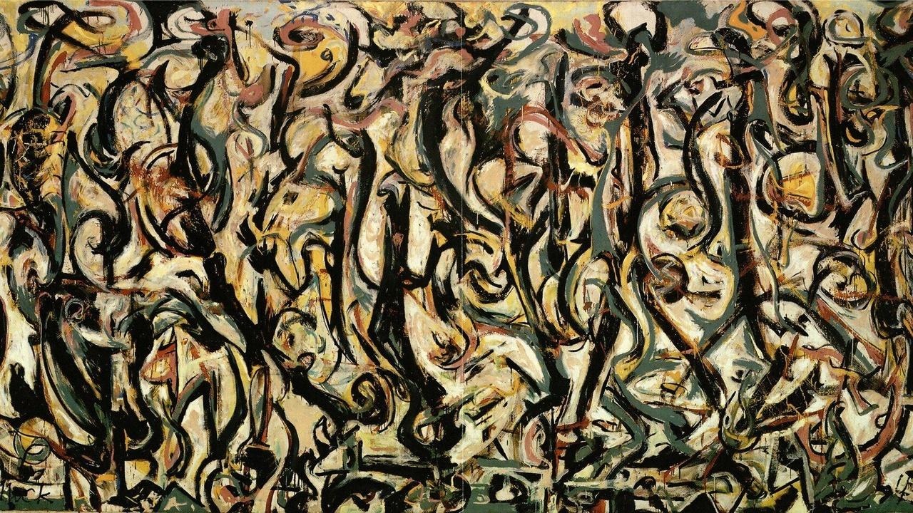 jackson pollock mural