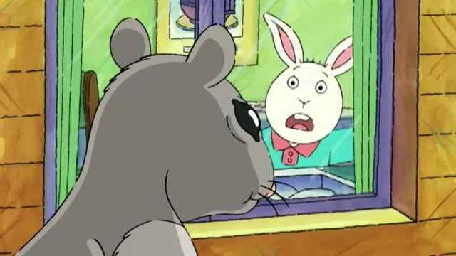 The Squirrels; Fern & Persimmony Glitchet poster frame