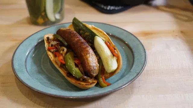 Sausage and Peppers poster frame