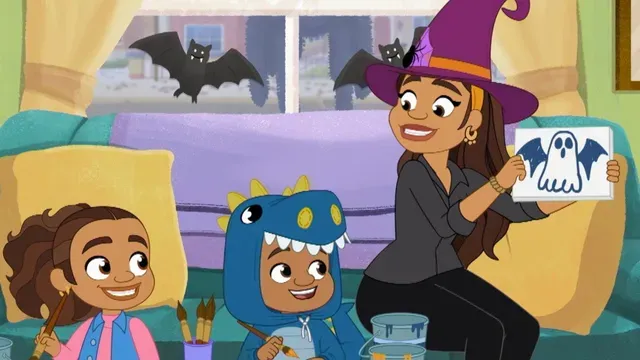 Trick or Treatasaurus; The Haunted Hallway poster frame