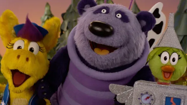 A Donkey Hodie Halloween poster frame