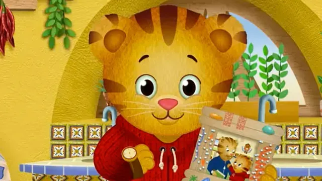 Daniel Helps Take Care of Margaret; Daniel Goes to the Dinosaur Playground poster frame