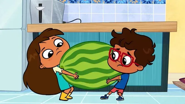 Catch That Watermelon; Dino Cave poster frame