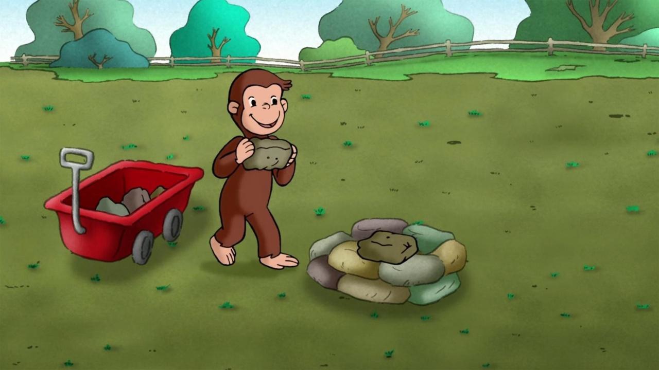 Curious George Keep Out Cows; Curious George and the Missing Piece