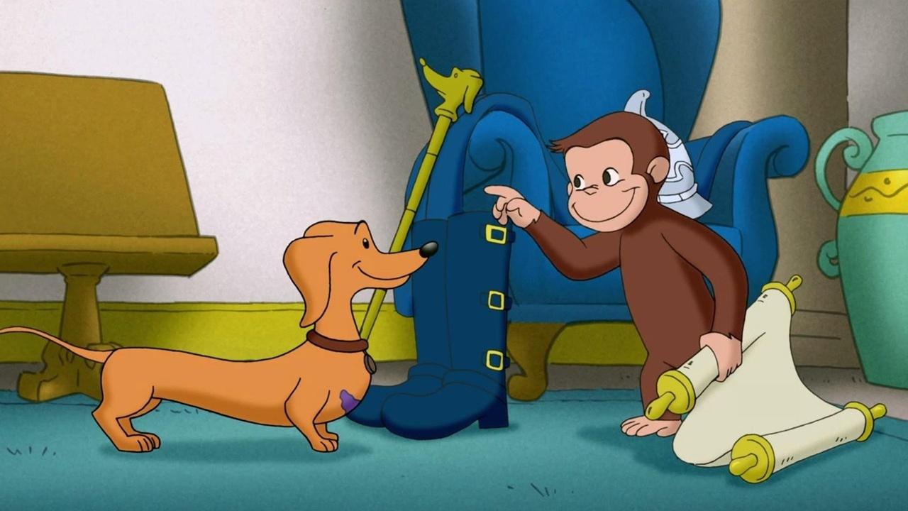 Curious george king doggie the lucky cap