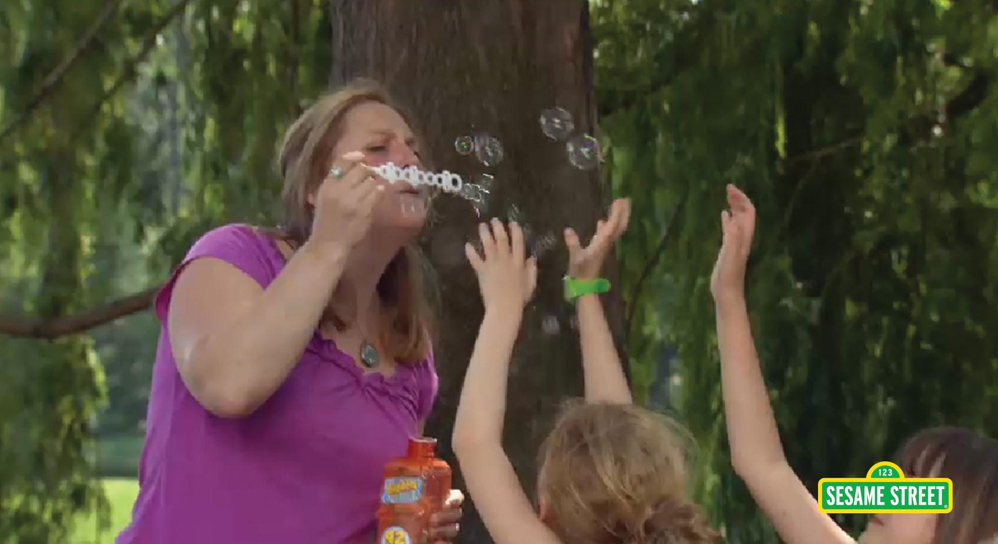 sesame street bubble experiment