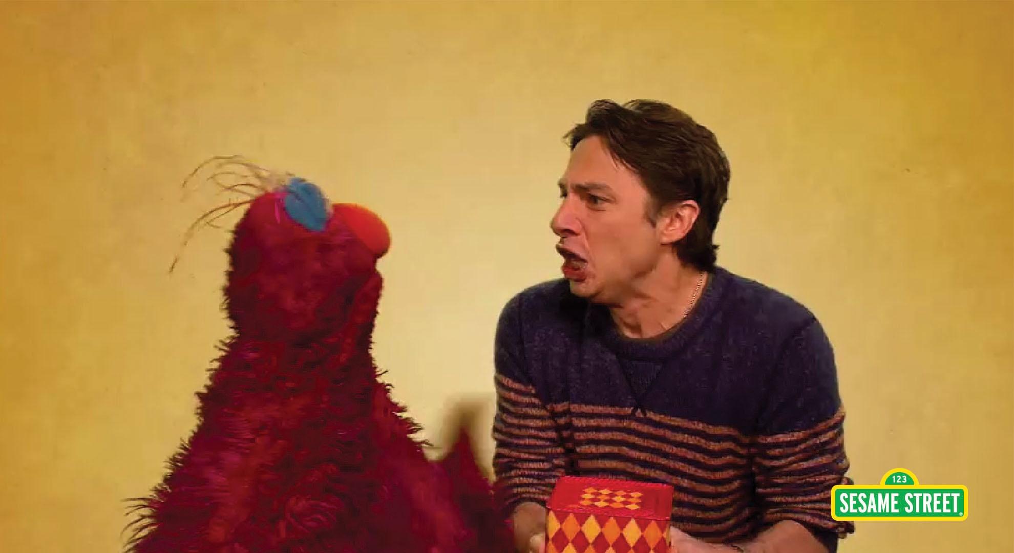 Zach Braff Teaches Elmo a New Word : r/funny