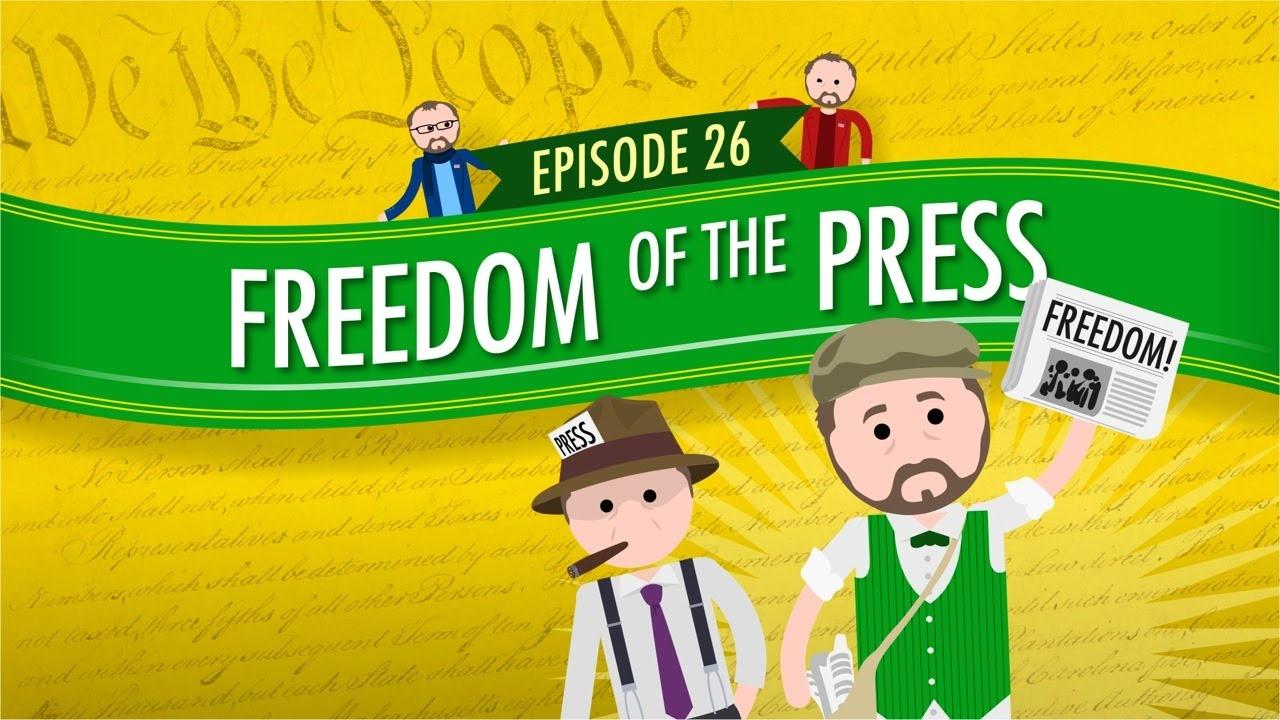 Freedom Of The Press Crash Course Government And Politics Pbs