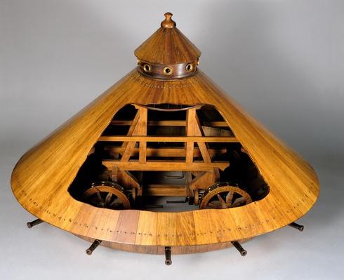 Model reconstruction of da Vinci's design for a tank (wood) | Pre ...