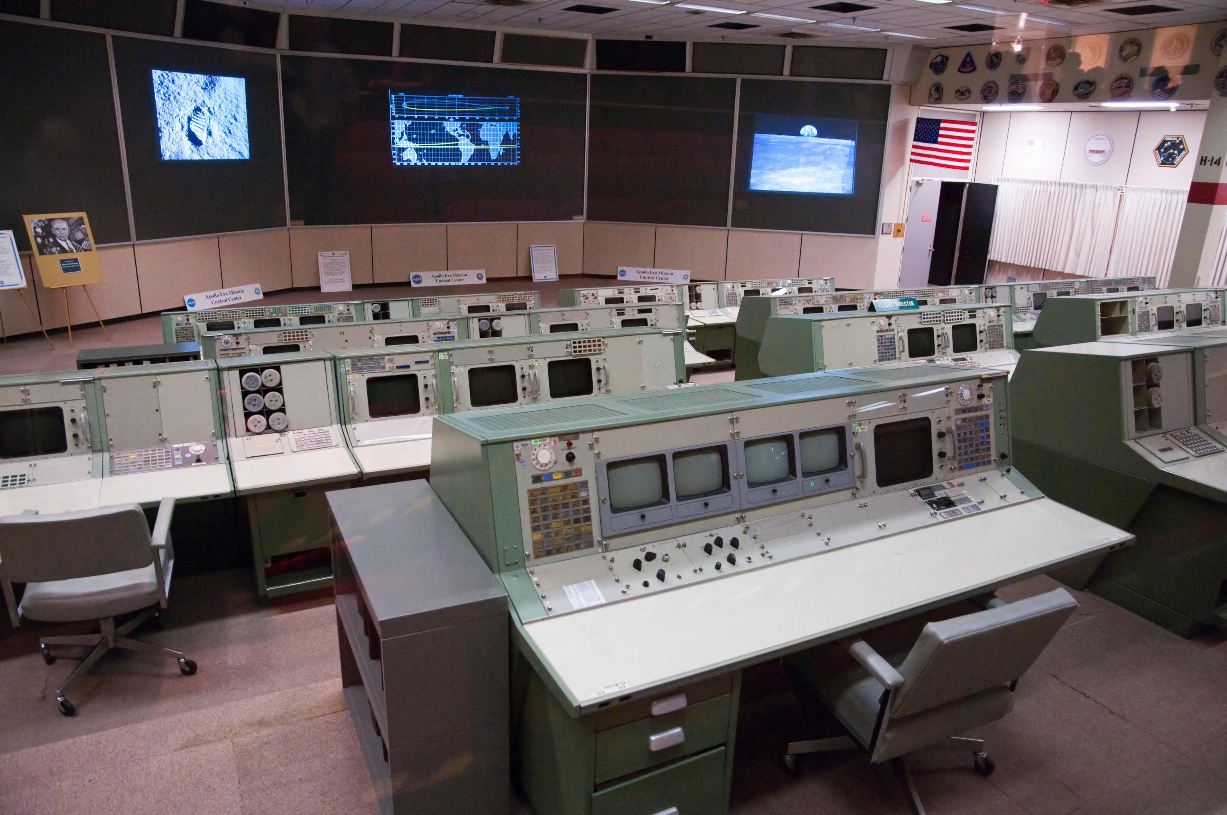 Apollo Era Mission Control Center Johnson Space Center