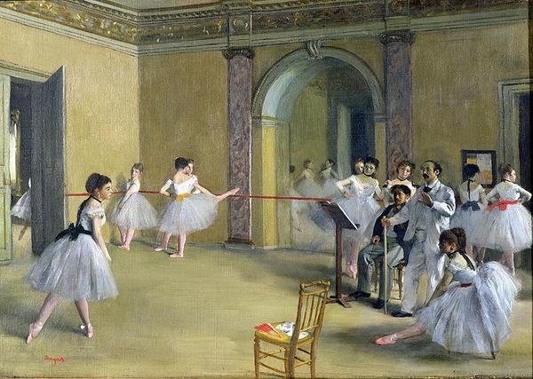 The Dance Foyer At The Opera On The Rue Le Peletier 1872 Pbs