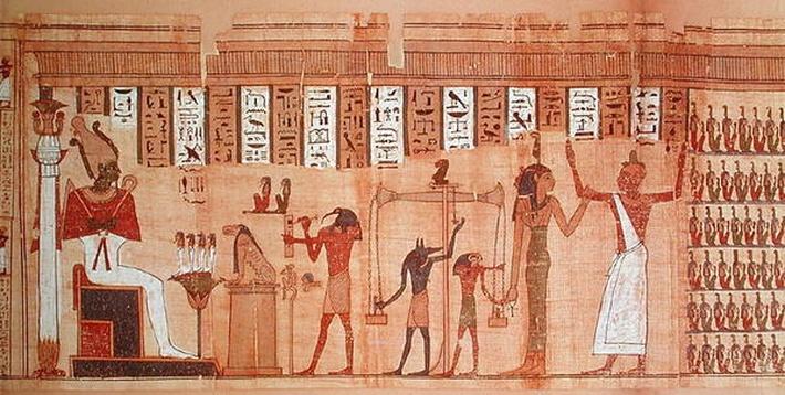 The Judgement of Osiris, detail from a Book of the Dead ...
Judgement Before Osiris