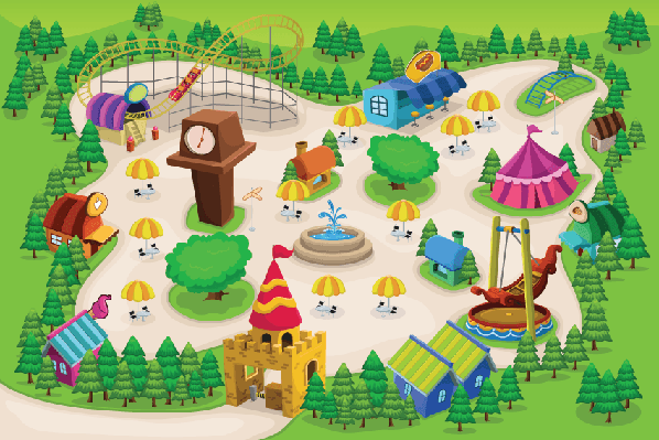 Amusement Park Map | Clipart | The Arts | Image | PBS LearningMedia