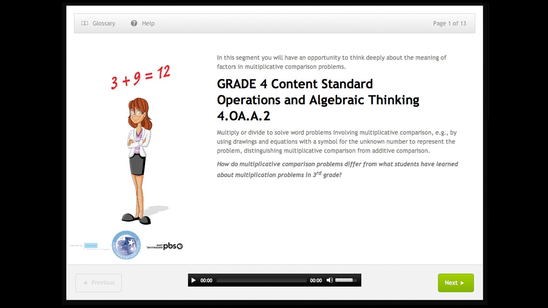 Operations and algebraic thinking grade 4 4 oa a 2 tennessee