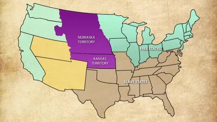 Kansas Nebraska Act Map The Kansas Nebraska Act And Its Impact On The